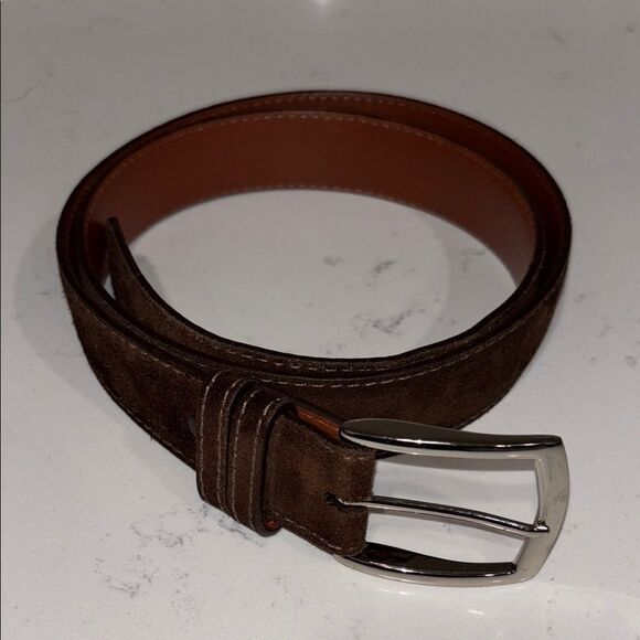 J.Hilburn sueded leather excellent condition dark brown mens size 44. - Picture 1 of 7